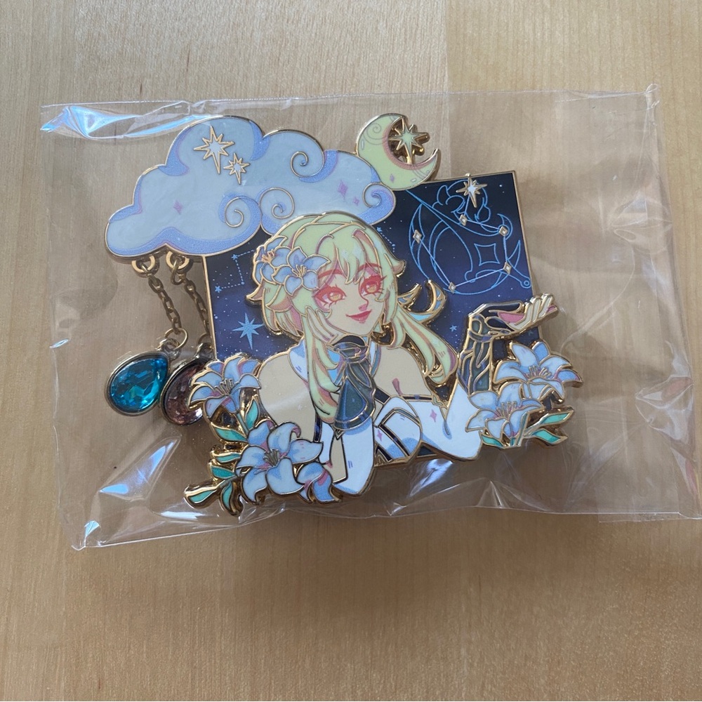Insomniapins Genshin Impact Lumine Fantasy Enamel Pin